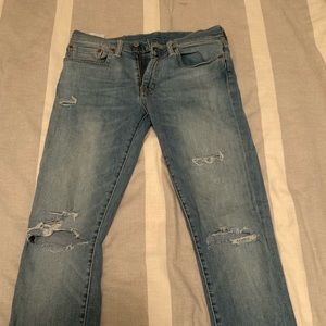 Levis ripped skinny jeans
